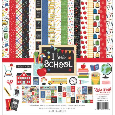 Echo Park I Love School Designpapier - Collection Kit